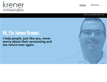 Tablet Screenshot of krenerbookkeeping.com